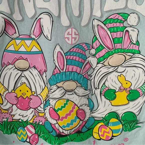 Simply Southern Light Gray Tee M)with Pink Logo - Picture 7 of 7